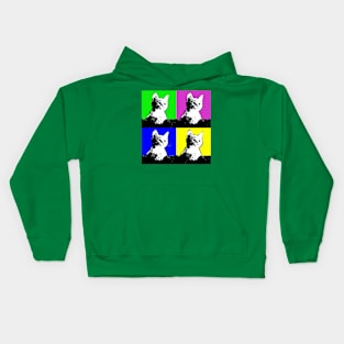 Pop Art Cat Kids Hoodie